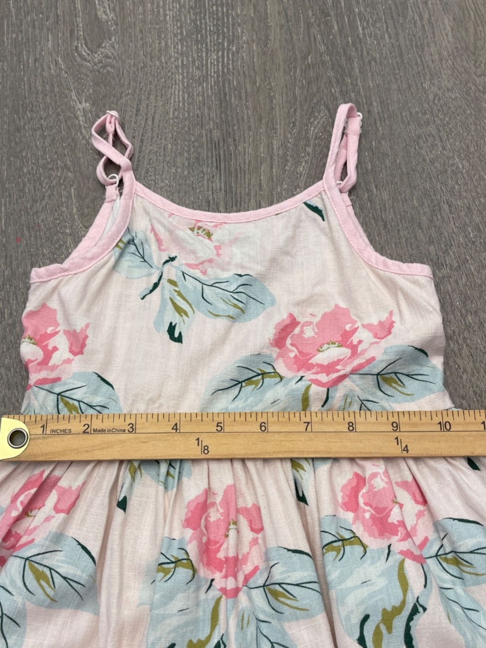 SweetHoney Magnolia Belle Dress Girls Size 5Y Multicolor Floral Cotton Linen - Picture 11 of 13